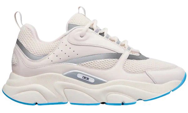 a white and grey sneaker