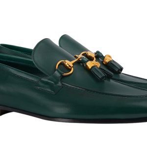 حذاء Gucci Jordaan لوفر من الجلد بتفصيل الحصان