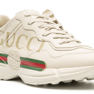 Gucci Rhyton Sneaker حذاء رجالي بجلد وشعار Retro Logo مميز