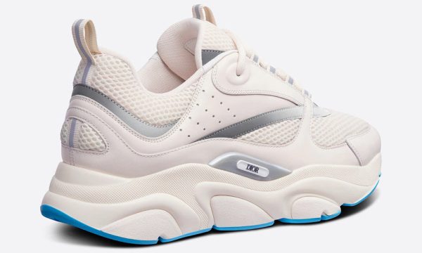 a white and blue sneaker