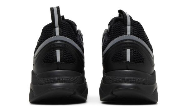 a pair of black sneakers